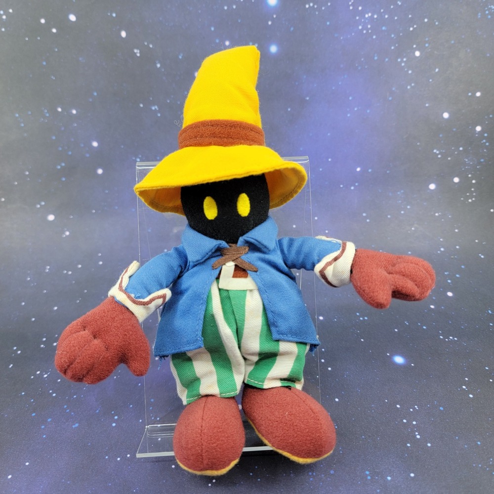 Vintage 2000 Final Fantasy IX Vivi Ornitier 8 Inch Plush Black Mage Square Enix
